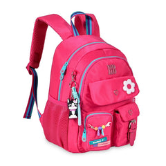 Clio x rebecca bonbon youth school backpack women 13 inches – waterproof, two main compartments with zipper three small pockets, sweet modern aesthetic style, university and travel, perfect for a gift, unisex