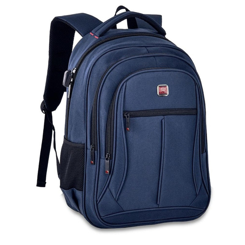 Clio School Backpack 18" Laptop – Stylish Functional Design, made from durable polyester with padded compartment secure storage, perfect for students and daily outings.