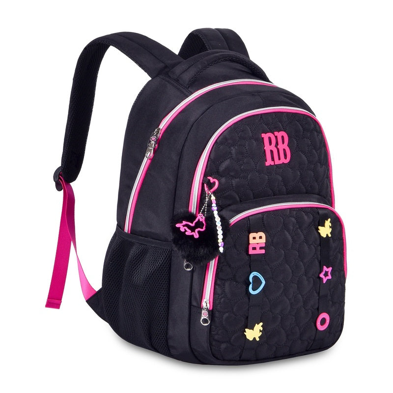 Clio x rebecca bonbon youth school backpack women - large capacity, waterproof, sweet and modern aesthetic style, ideal as university or travel bag, original high quality, perfect for a gift, unisex